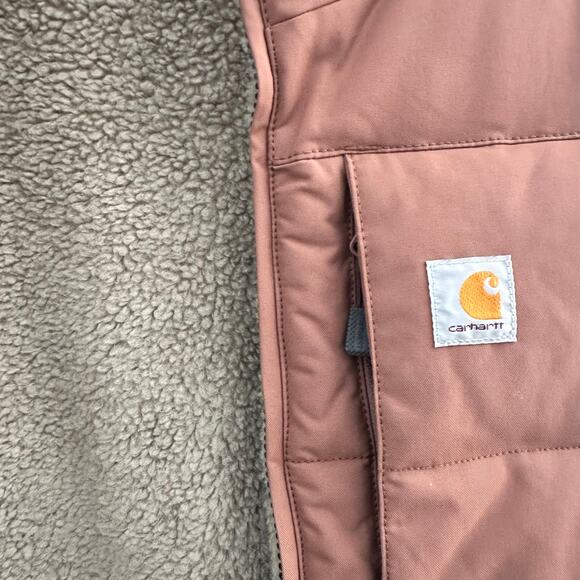 Carhartt Montana Insulated Vest Reversible Brown Sherpa EUC Large - Picture 2 of 8